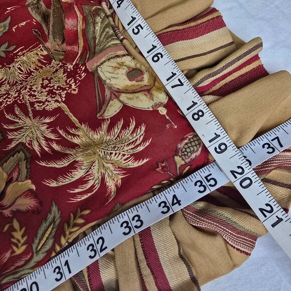 2 Custom King Tropical Jacobean Jungle Elephants Palm Trees Fabric Pillow Shams - Picture 12 of 13